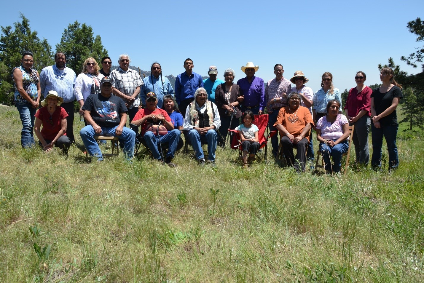 Native Nations representatives and state agency staff gathered for a NAGPRA reburial ceremony in Colorado, June 2016