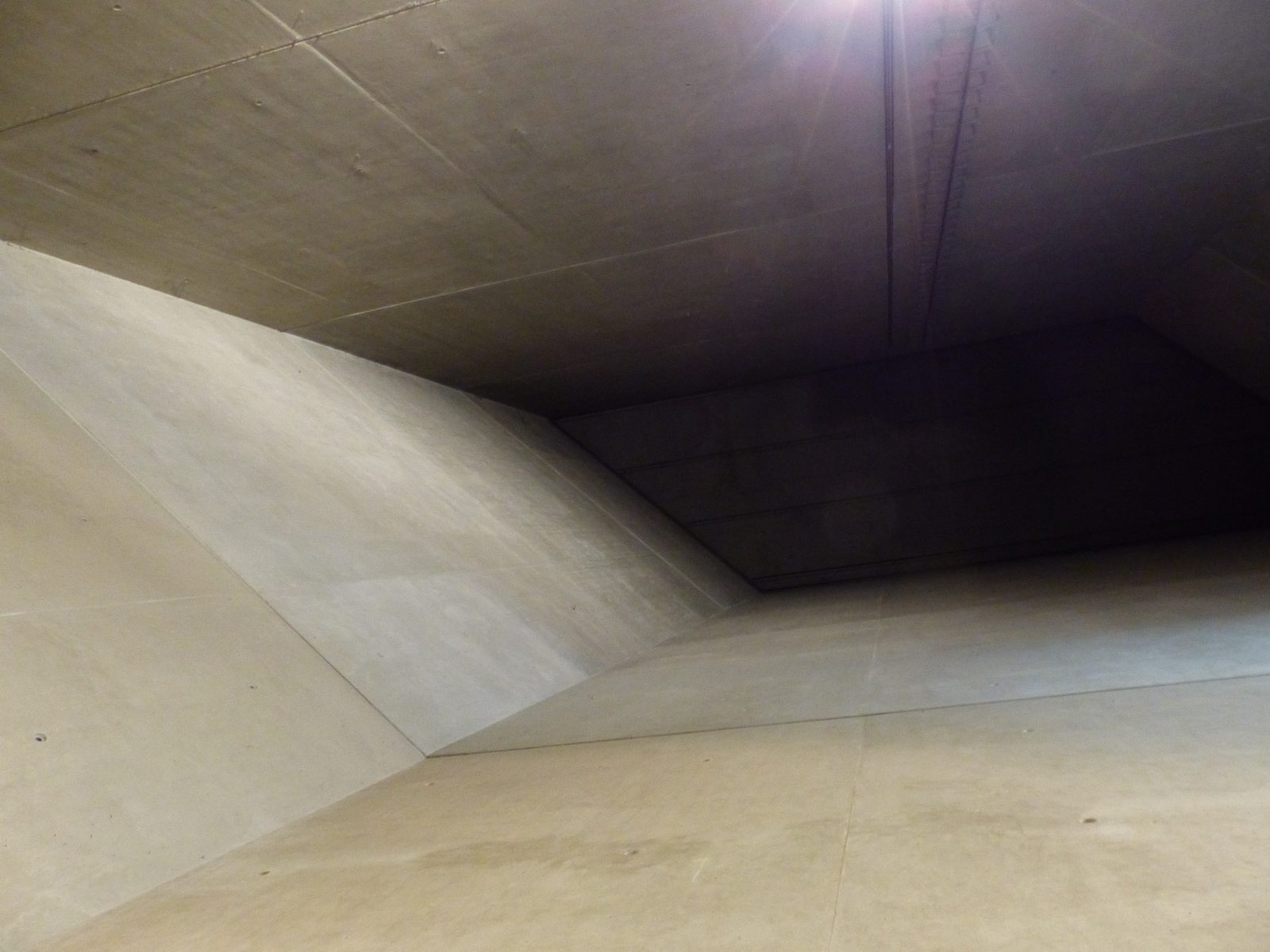Interior void of the Jewish Museum Berlin, designed by Daniel Libeskind